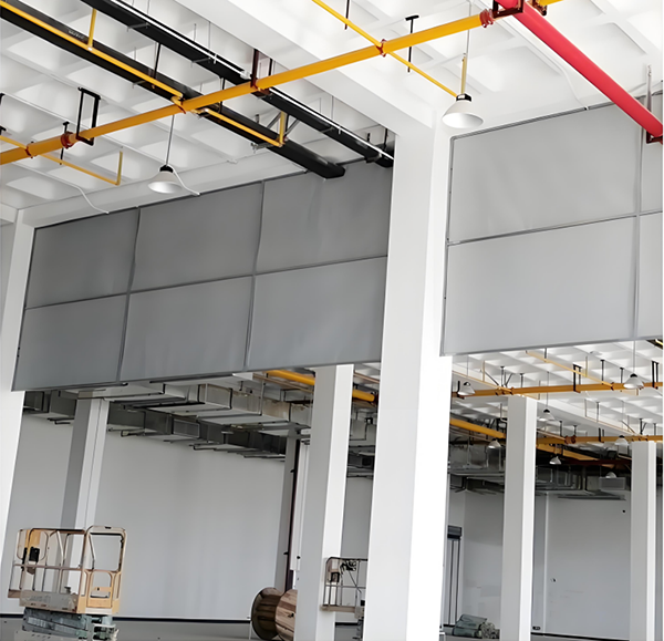 防火布蓝田挡烟垂壁