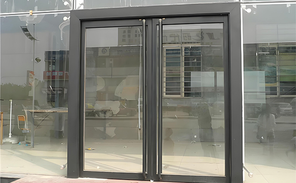 蓝田玻璃地弹门