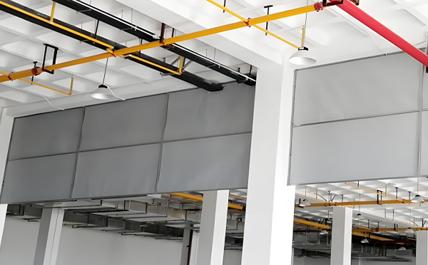 商场防烟分区常闭节点:蓝田挡烟垂壁高度与控制器接线图解 商场防烟分区常闭节点:蓝田挡烟垂壁高度与控制器接线图解